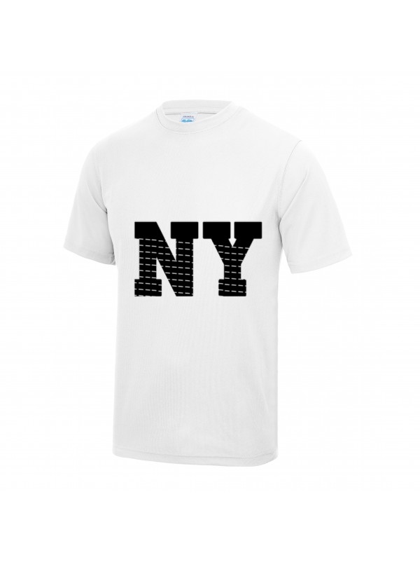 Tee shirt manches courtes New York enfant blanc