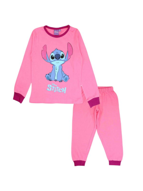 Pyjama long Stitch Fille Disney fushia