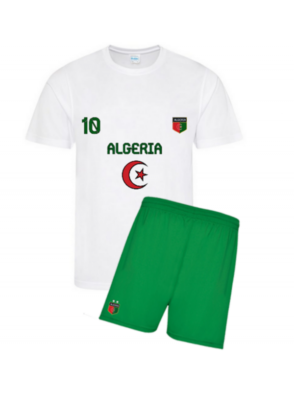 Ensemble de foot maillot et short Algérie enfant blanc