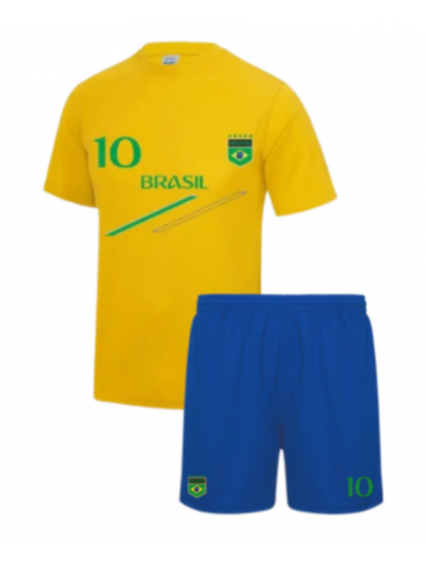 Ensemble de foot short et maillot du Brésil enfant