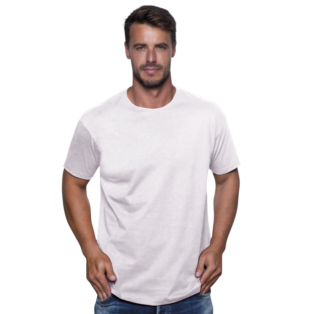 Tee shirt Homme JHK  blanc 100% Coton