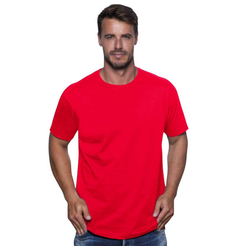 Tee shirt Homme JHK rouge 100% Coton